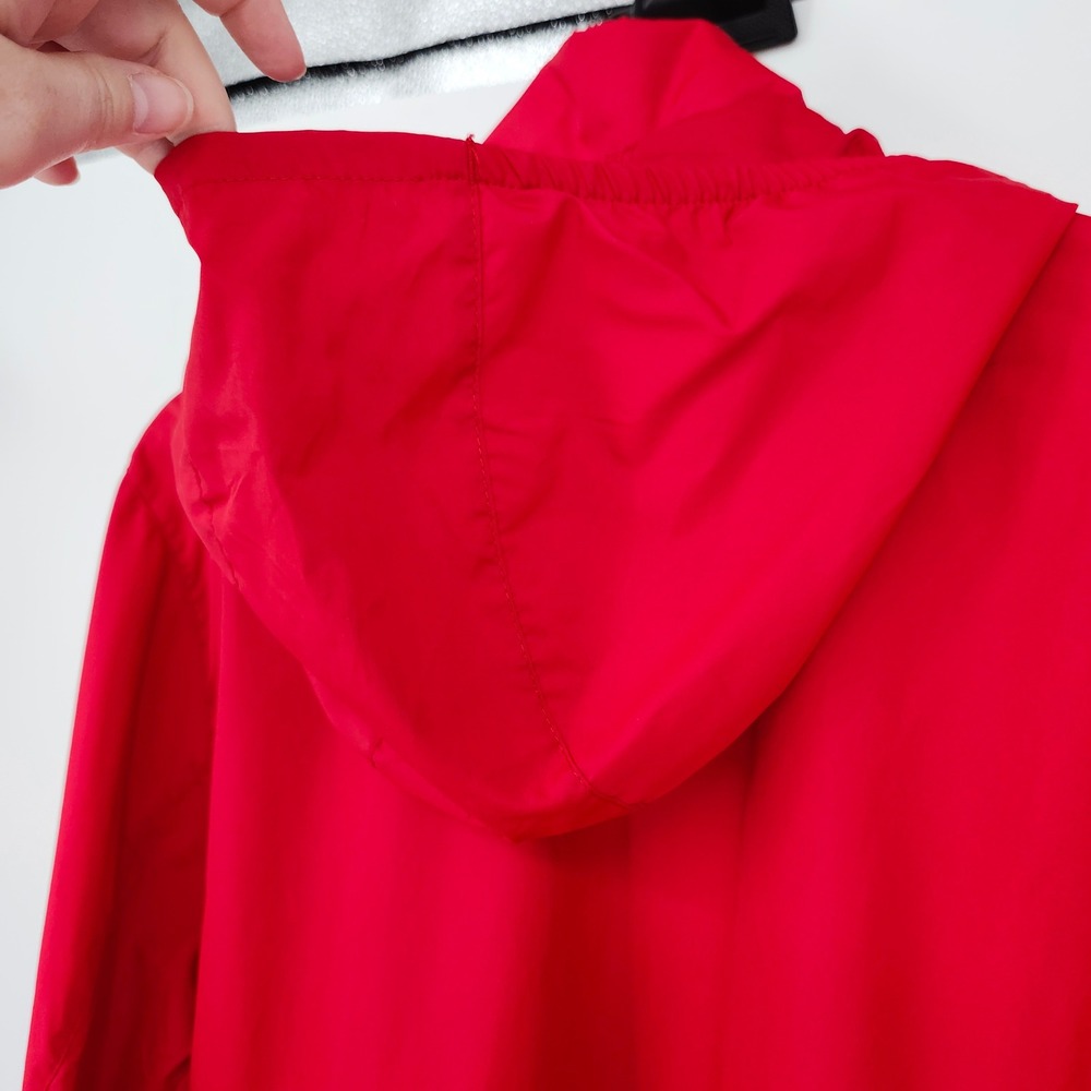Trimark Mens Red DEX Racing Windbreaker Jacket Size M Full Zip Motorsports Auto - Picture 8 of 10